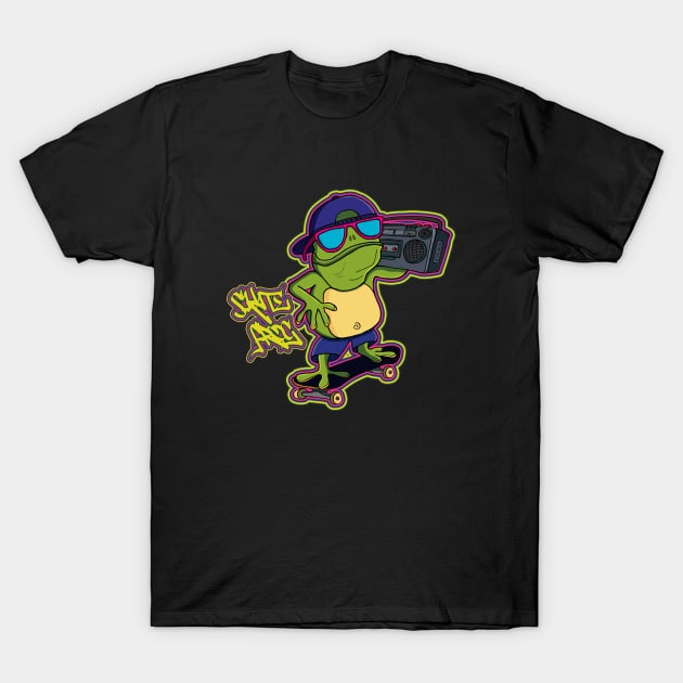 Skate Frog T-Shirt by EyeSack